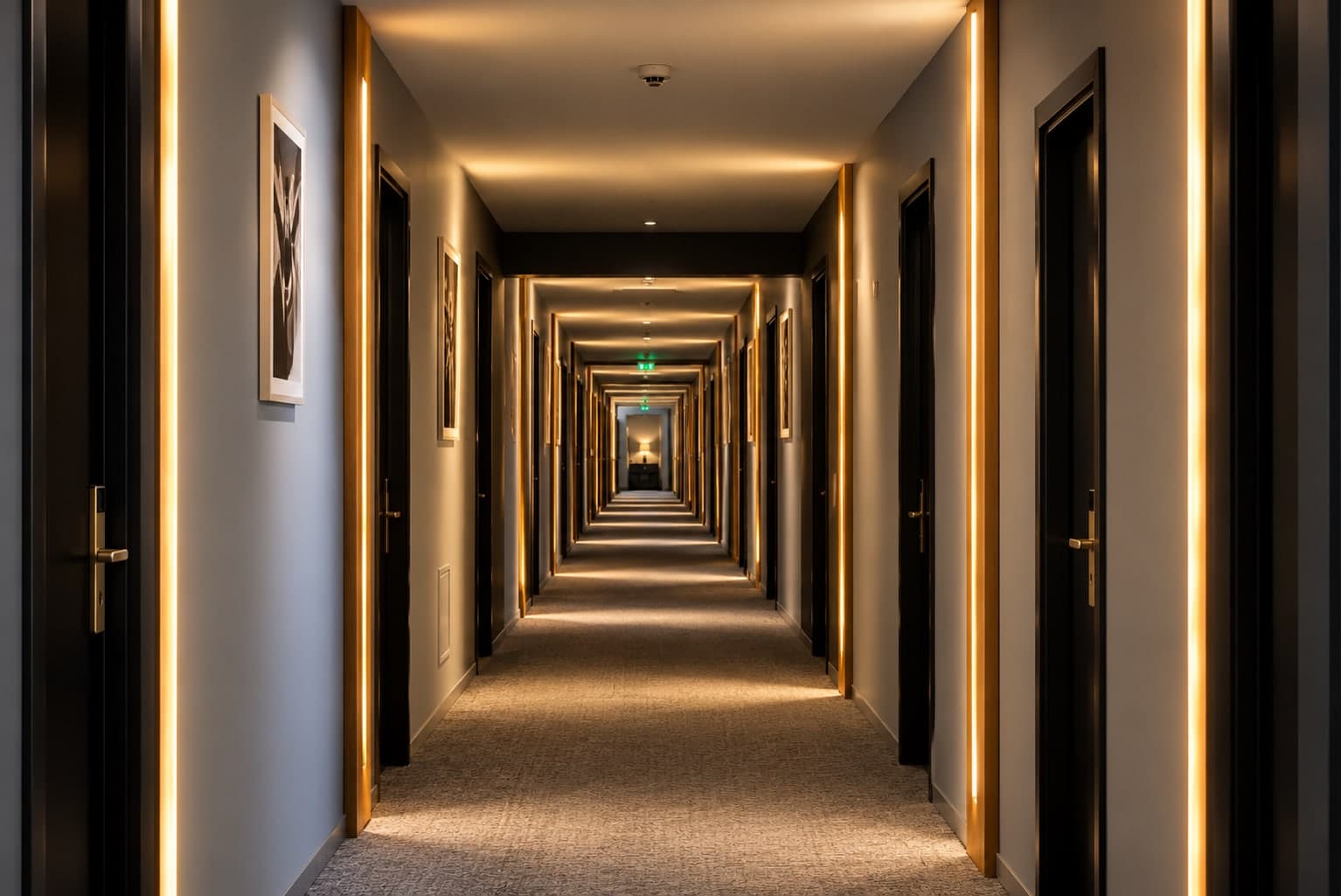 Hotel corridor