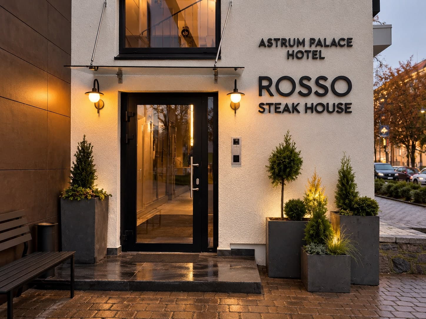 Astrum Palace Hotel and Rosso entrance